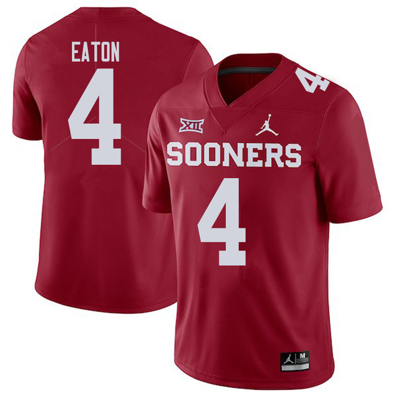 Men #4 Chandler Morris Oklahoma Sooners College Football Jerseys Sale-Crimson